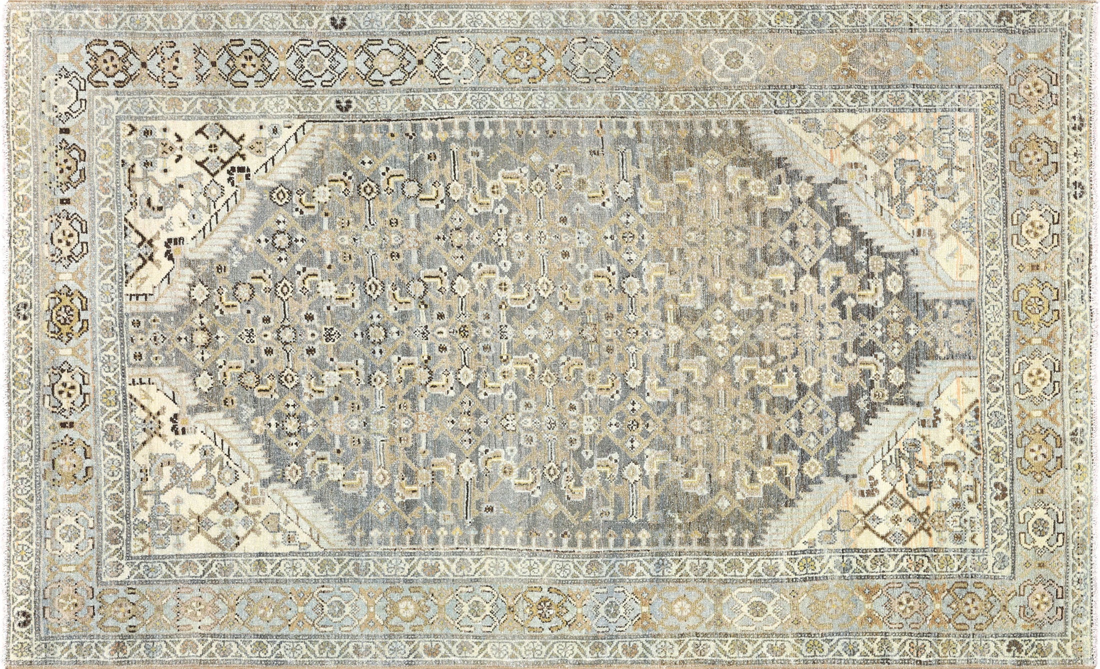 Semi Antique Persian Melayer Rug - 4'4" x 6'11" - 260039