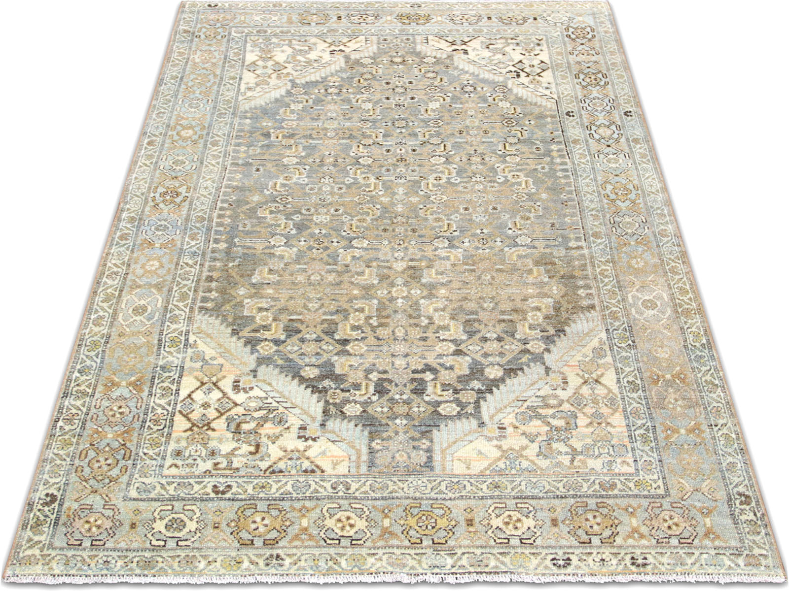 Semi Antique Persian Melayer Rug - 4'4" x 6'11" - 260039