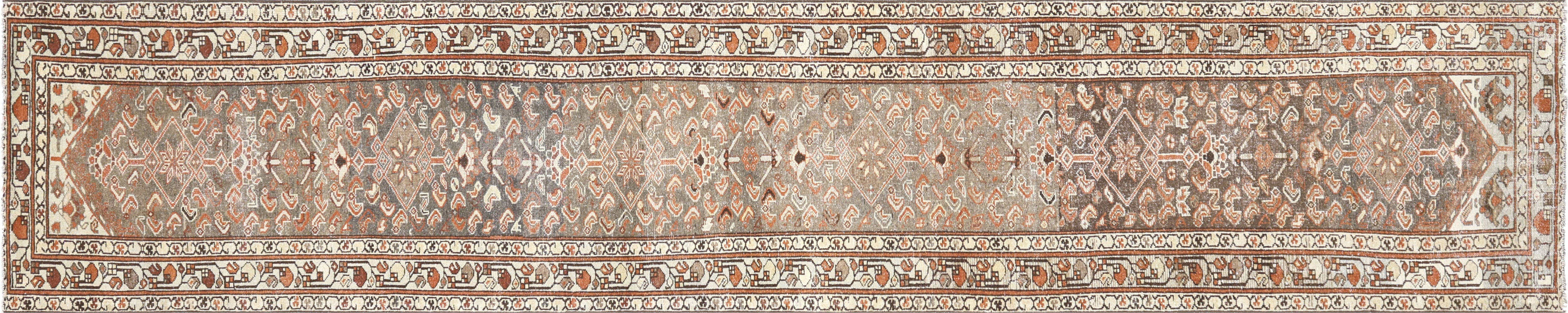 Semi Antique Persian Melayer Runner - 2'9" x 16'3" - 260040