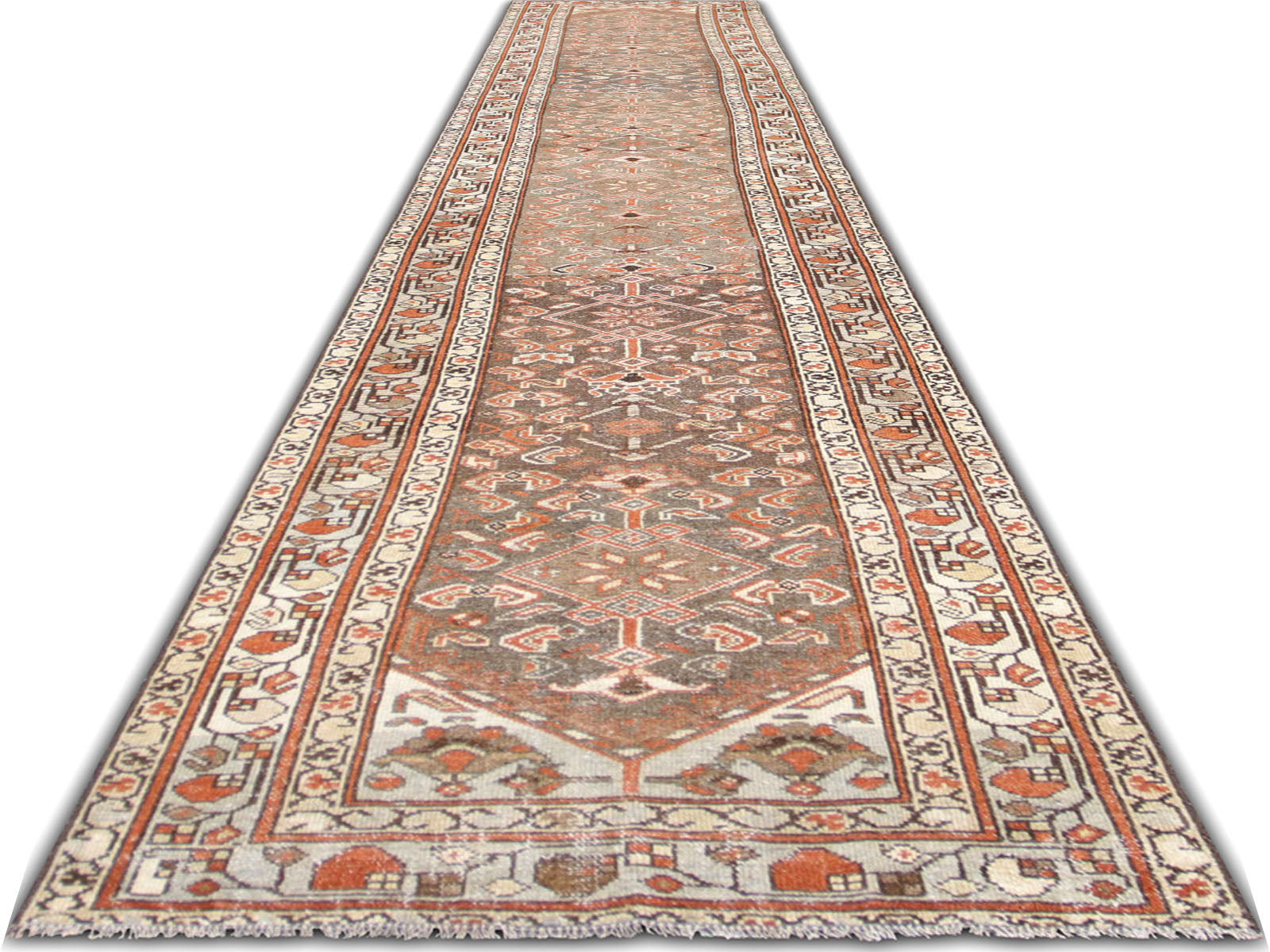 Semi Antique Persian Melayer Runner - 2'9" x 16'3" - 260040