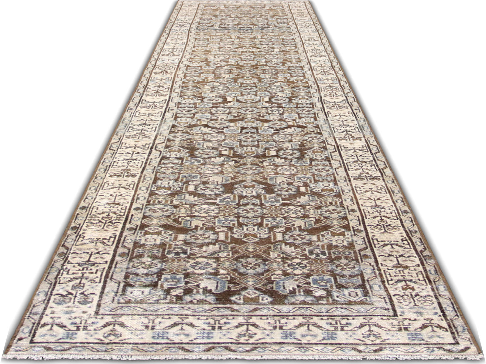 Semi Antique Persian Melayer Runner - 2'8" x 12'11" - 260041