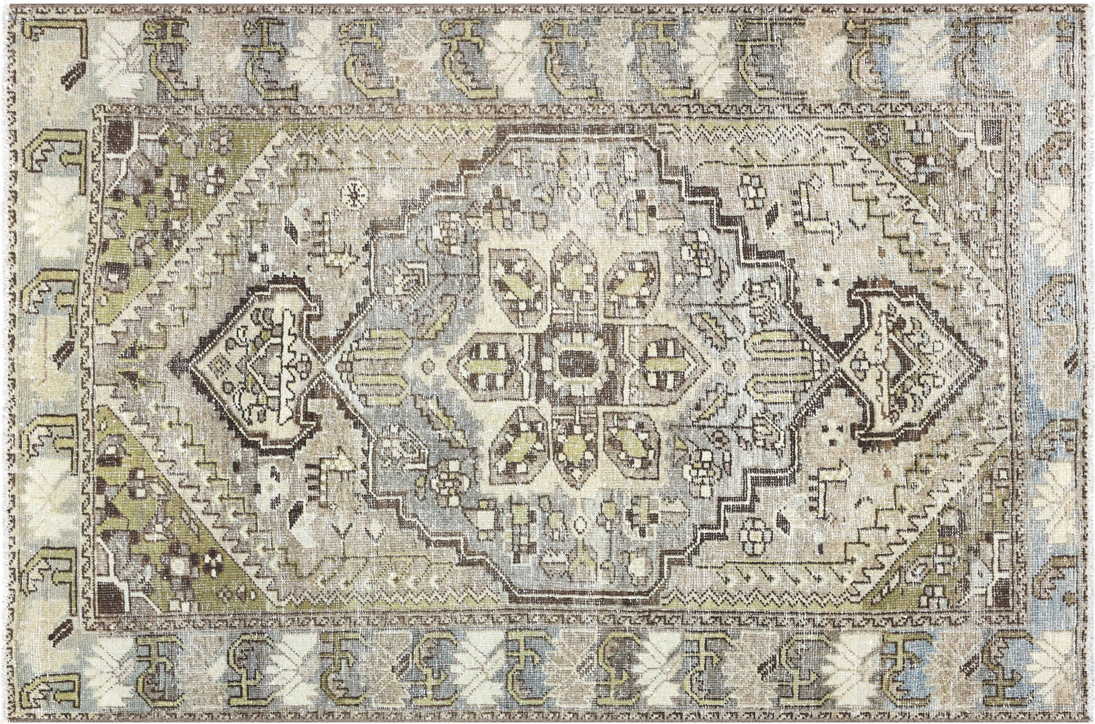 Semi Antique Persian Melayer Rug - 4'3" x 6'6" - 260045