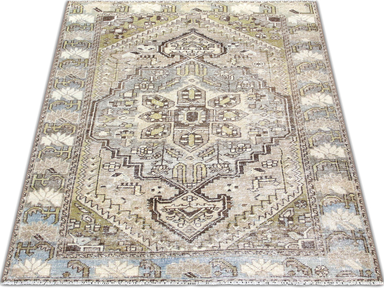 Semi Antique Persian Melayer Rug - 4'3" x 6'6" - 260045