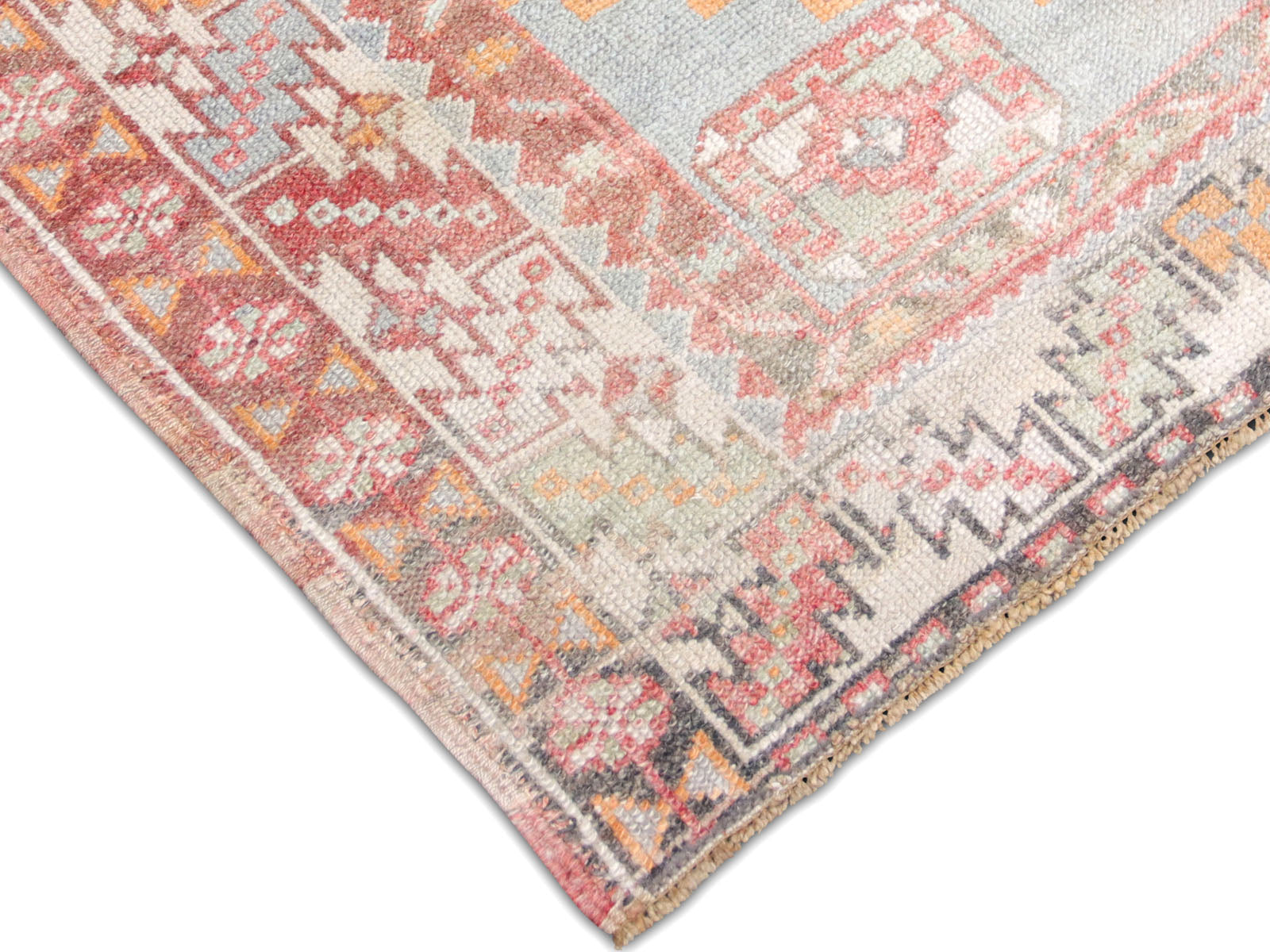 Semi Antique Turkish Oushak Rug - 3'8" x 5'6" - 260047
