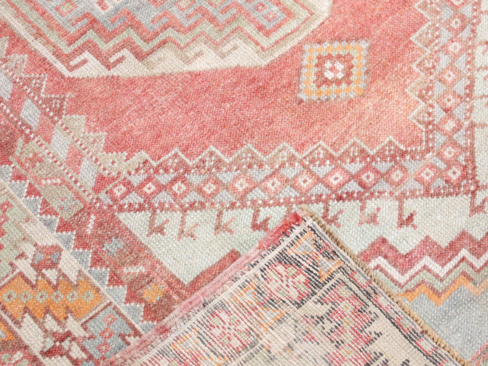Semi Antique Turkish Oushak Rug - 3'8" x 5'6" - 260047