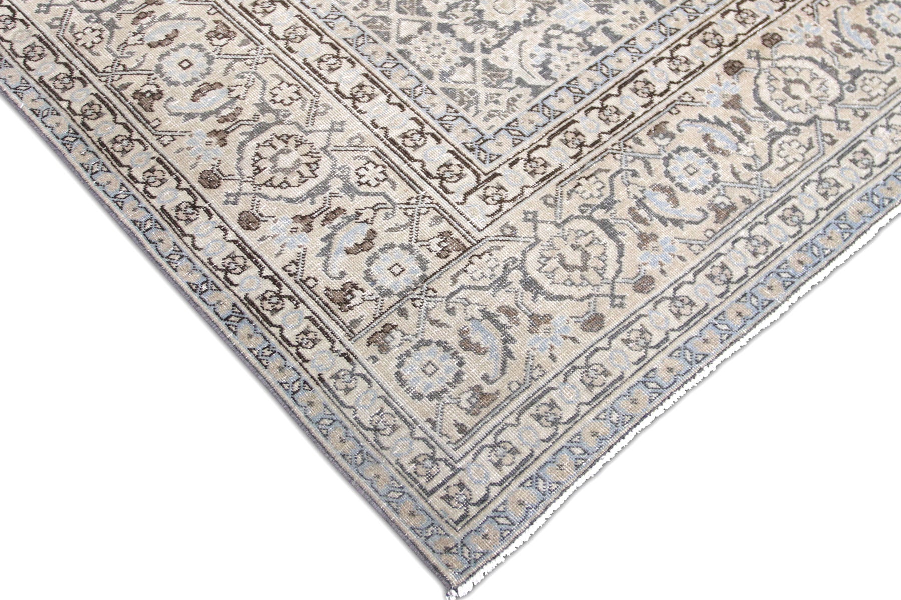 Semi Antique Persian Tabriz Rug - 7'8" x 11'6" - 260058