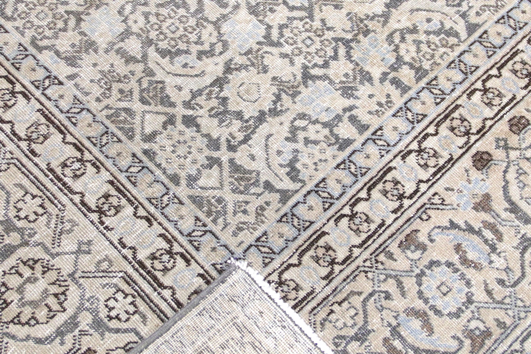 Semi Antique Persian Tabriz Rug - 7'8" x 11'6" - 260058