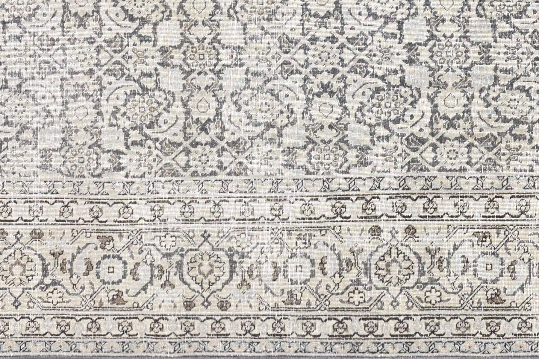 Semi Antique Persian Tabriz Rug - 7'8" x 11'6" - 260058