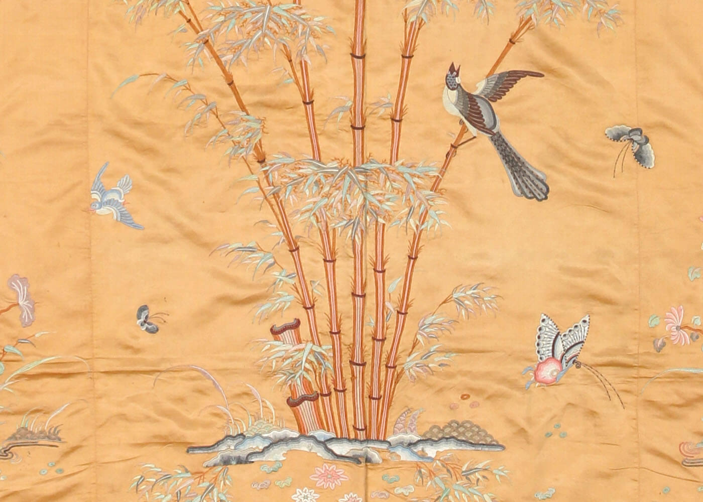Semi Antique Cantonese Silk Embrodery - 7' x 8' - 851004