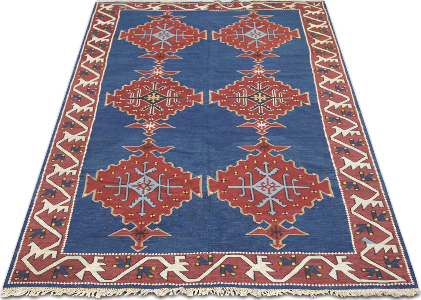 Antique Caucasian Kilim - 5'2" x 10'2" - 894071