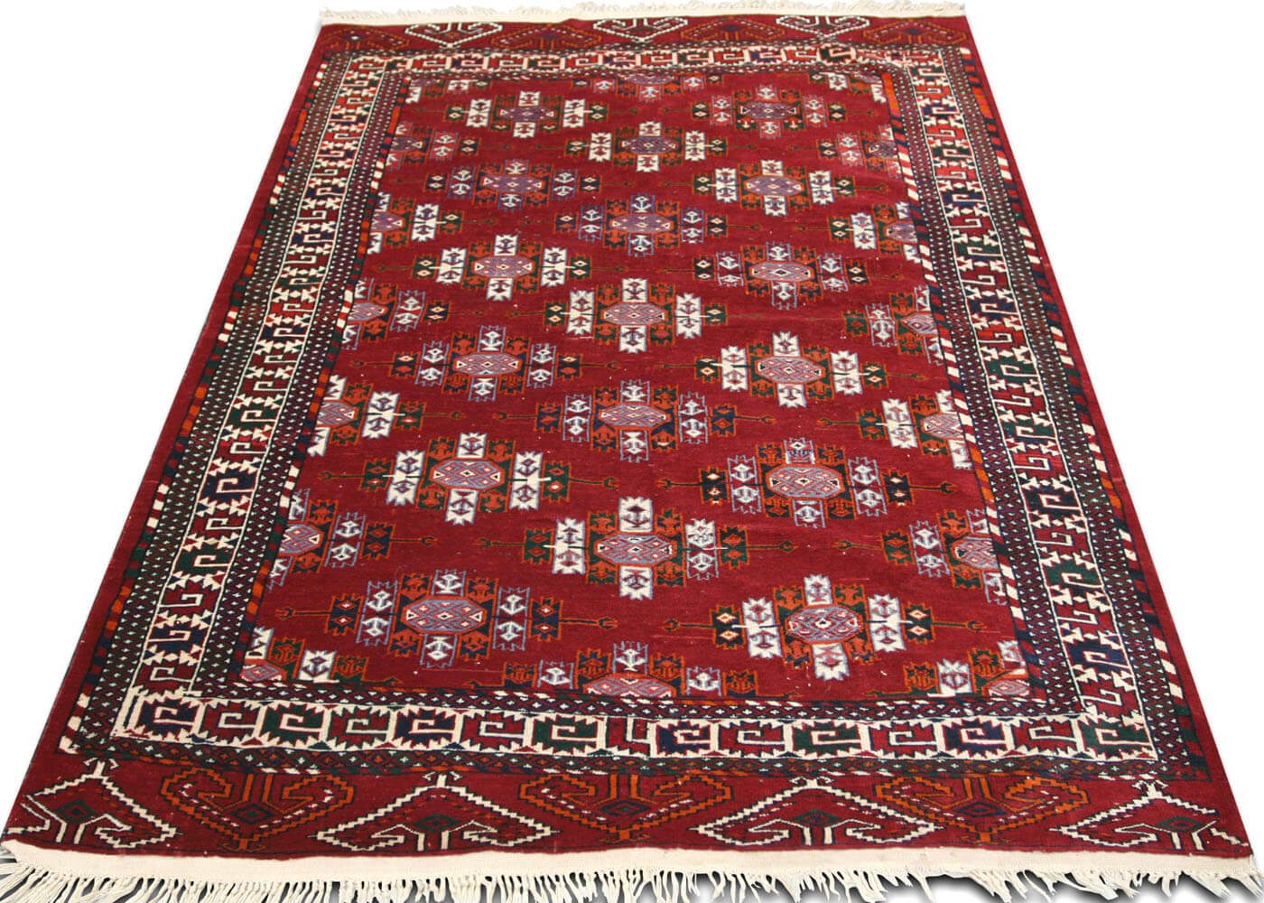 Semi Antique Turkoman Tekke Rug - 4' x 6' - 894280