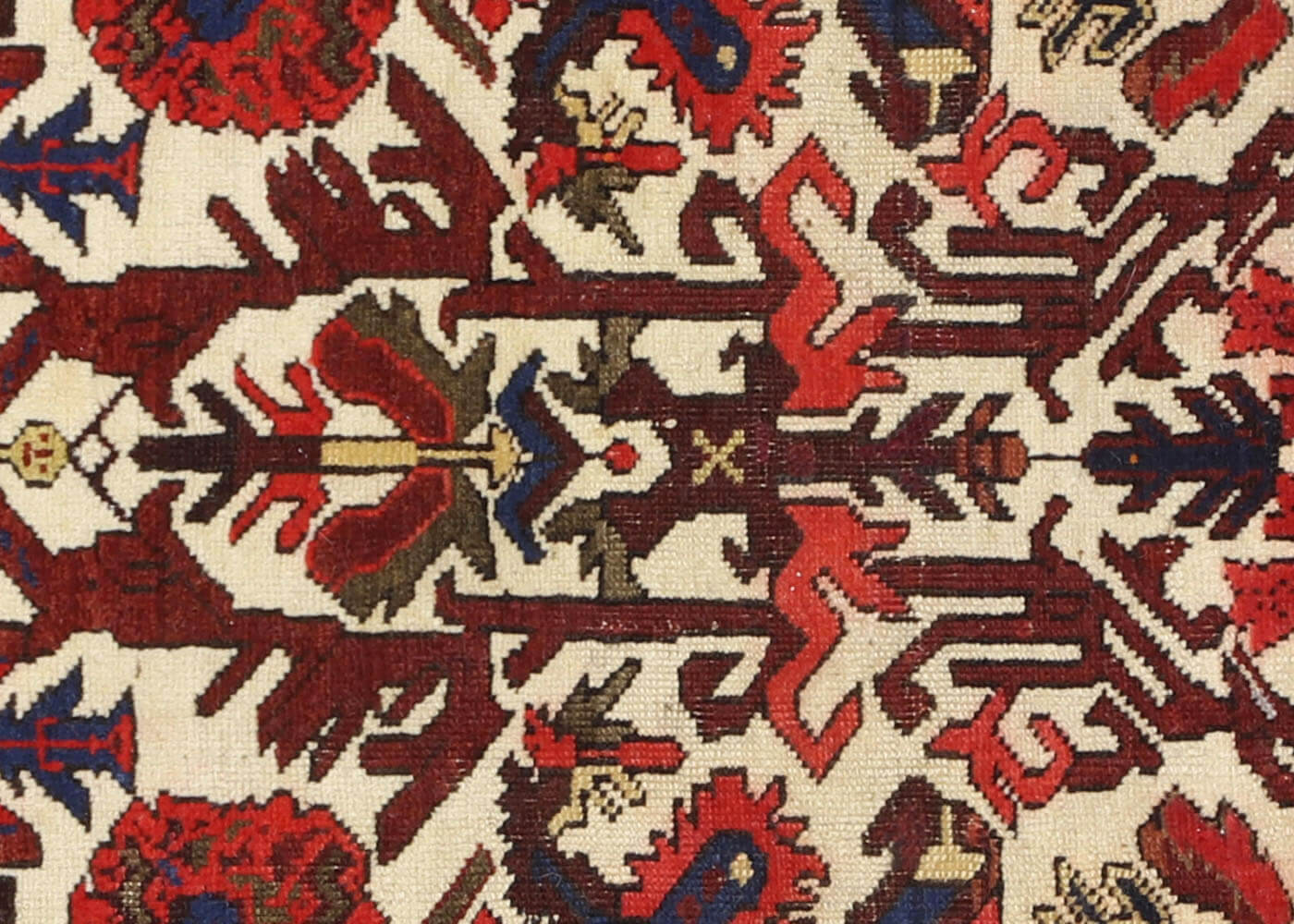 Antique Caucasian Kuba Rug - 2'2" x 3'3"