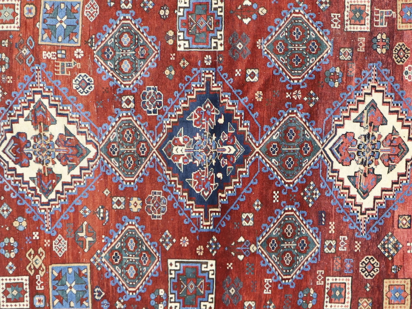 Antique Caucasian Karabagh Rug - 5'2" x 6'2"