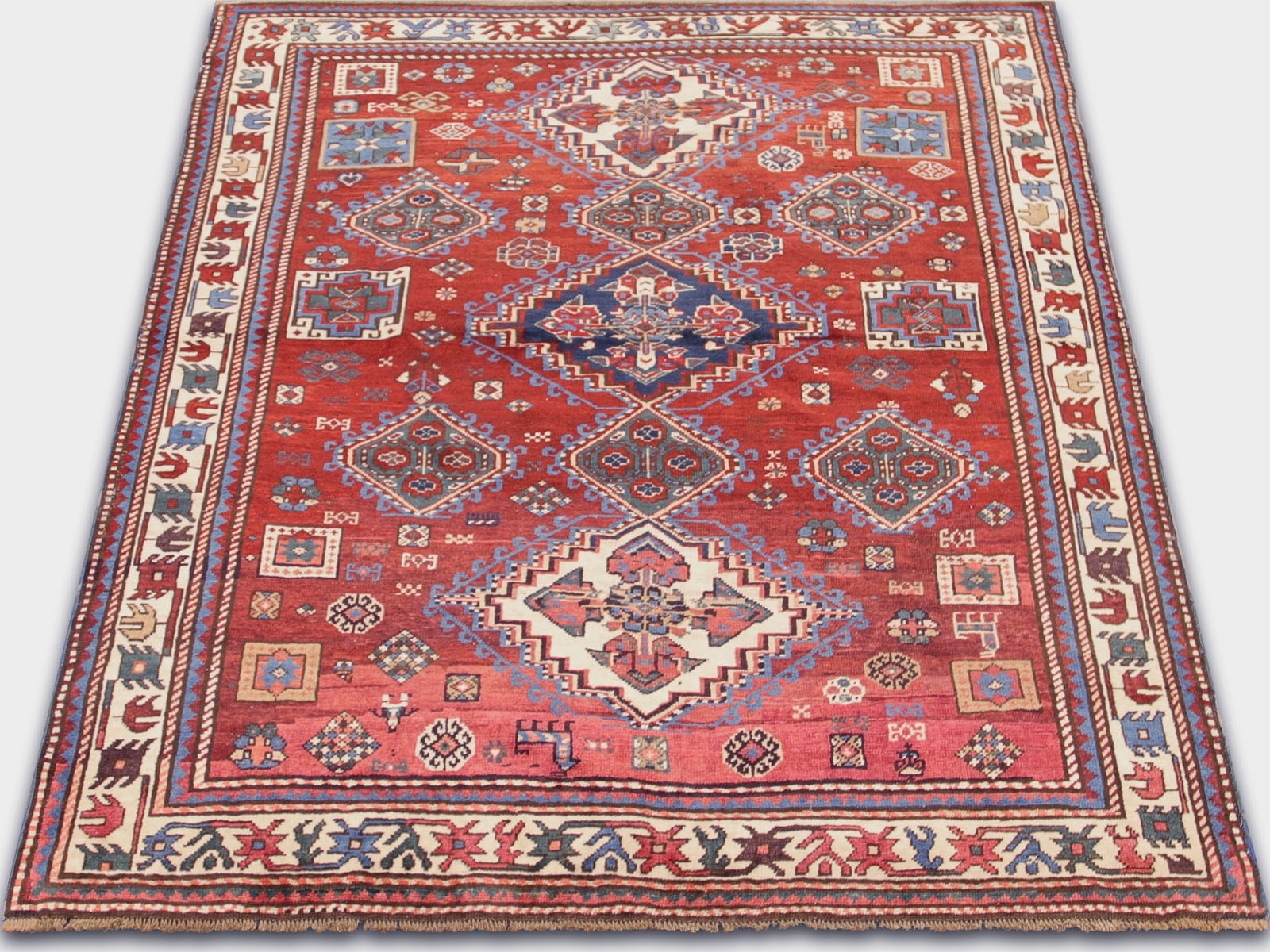 Antique Caucasian Karabagh Rug - 5'2" x 6'2"