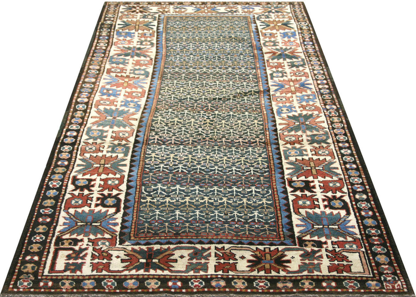 Antique Caucasian Karabagh Rug - 4'3" x 7'8" - 904873