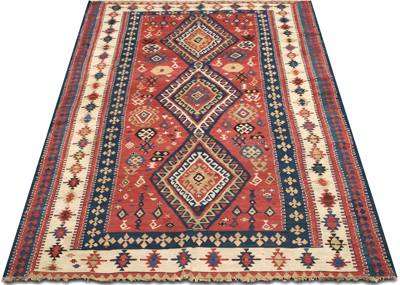 Antique Caucasian Kilim - 6'2" x 10'2" - 910247