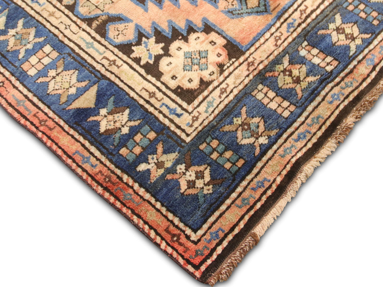 Antique Caucasian Karabagh Runner - 3'5" x 13'2"