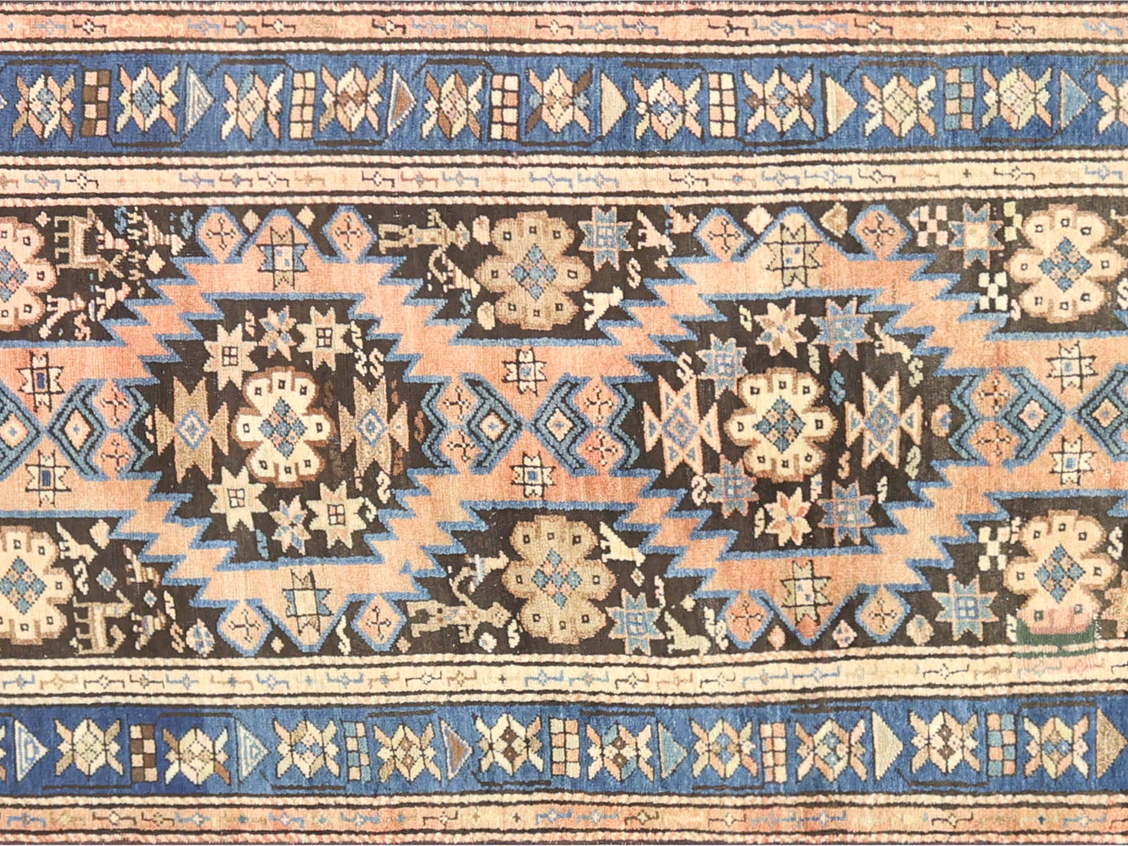 Antique Caucasian Karabagh Runner - 3'5" x 13'2"