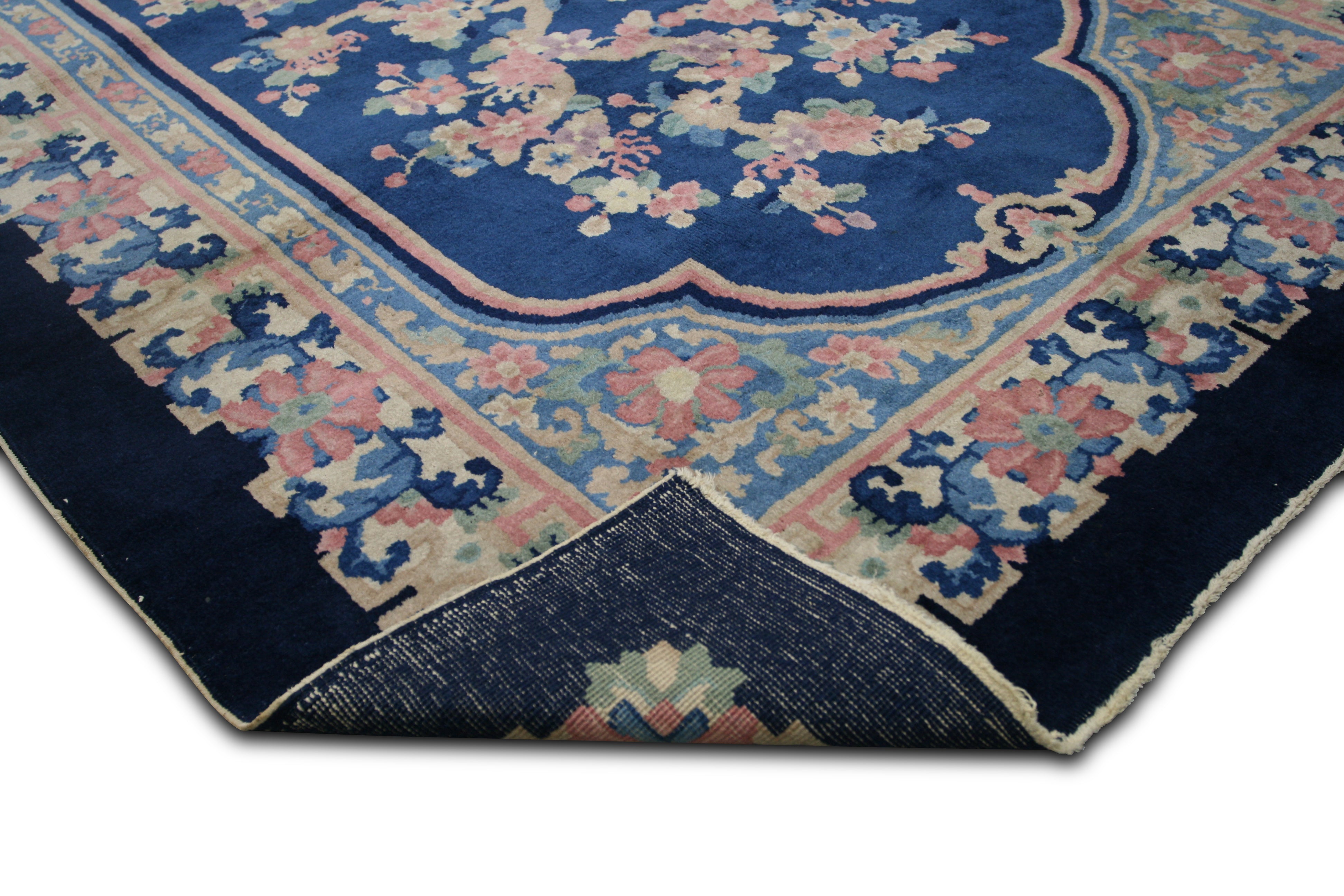 Semi Antique Chinese Art Deco Rug - 5' x 7'9" - 950268