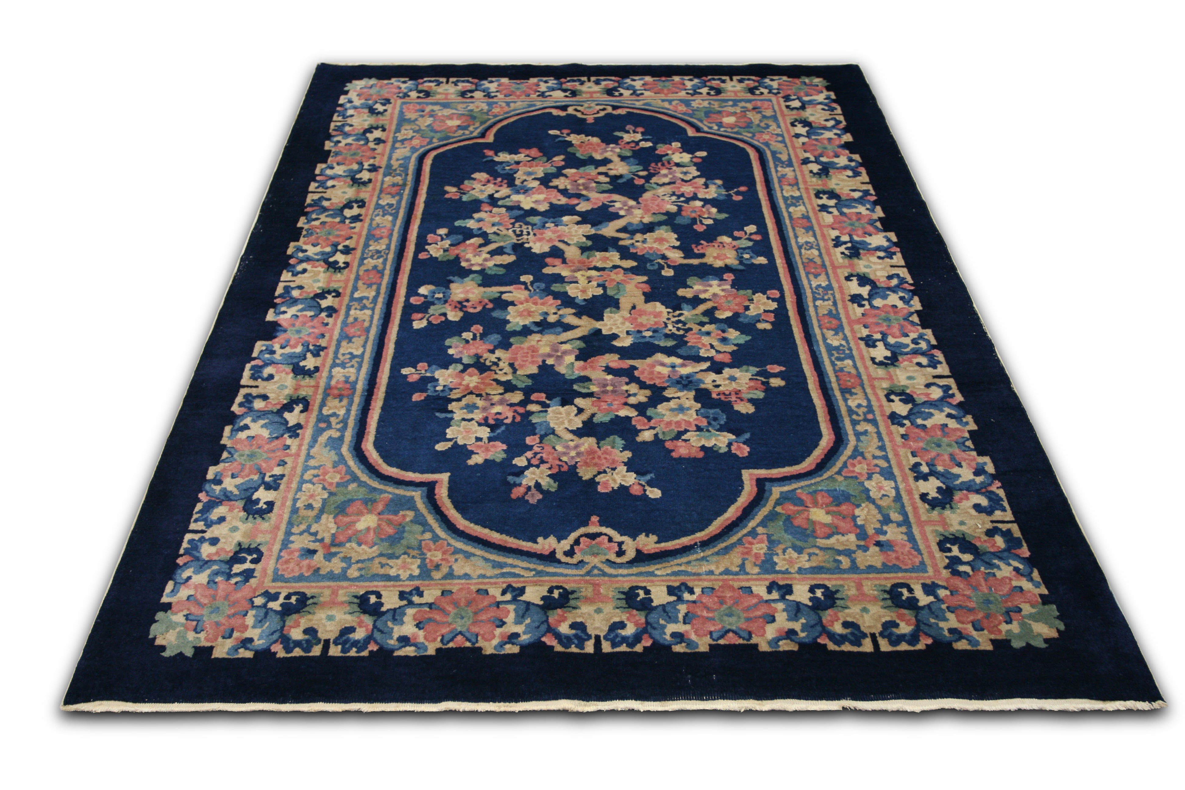 Semi Antique Chinese Art Deco Rug - 5' x 7'9" - 950268