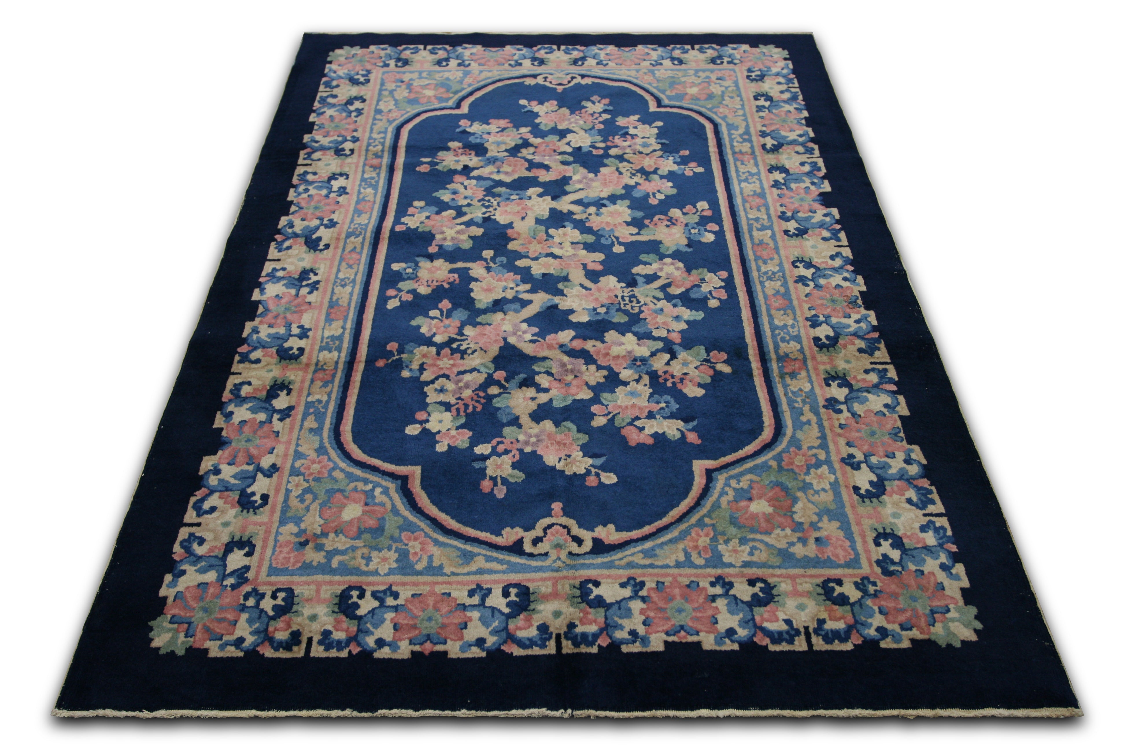 Semi Antique Chinese Art Deco Rug - 5' x 7'9" - 950268