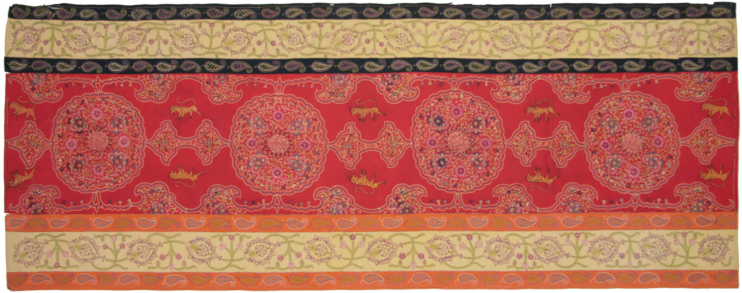 Semi Antique Persian Rasht Embrodery - 4'3" x 11'3" - 950444