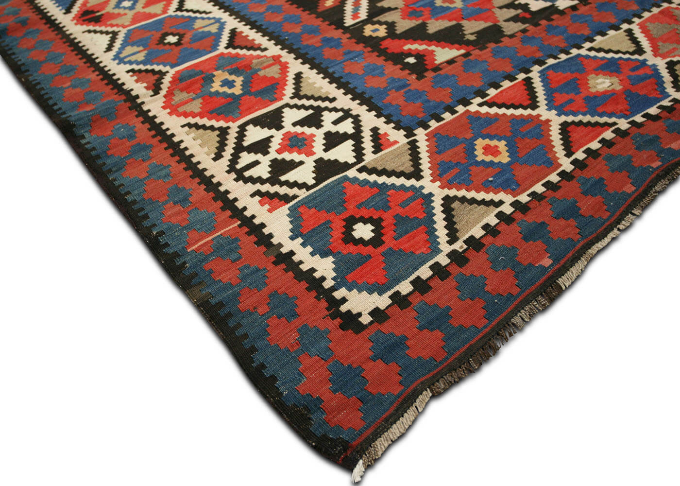Antique Caucasian Kilim - 6'5" x 14'8" - 960160