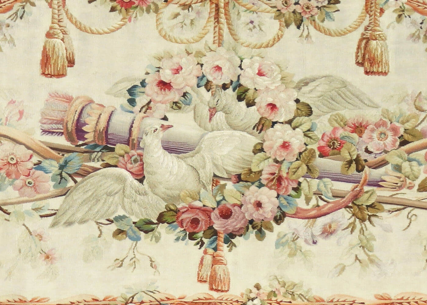 Antique French Aubusson Tapestry - 2'9" x 5'1" - 960515