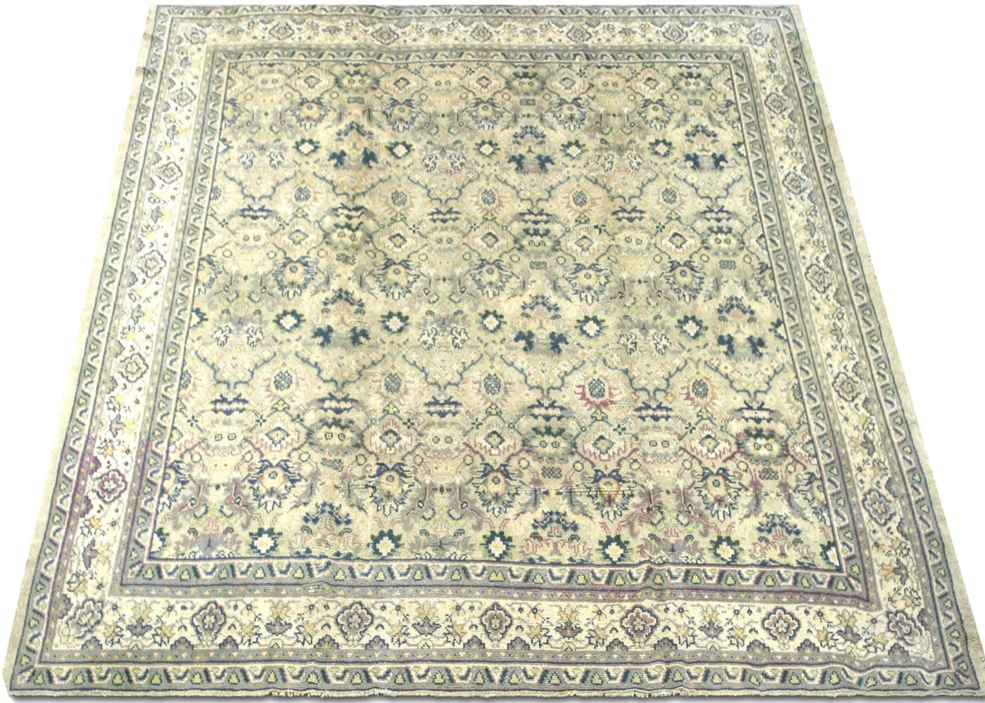 Antique Turkish Oushak Rug - 13'2" x 13'2" - 970458