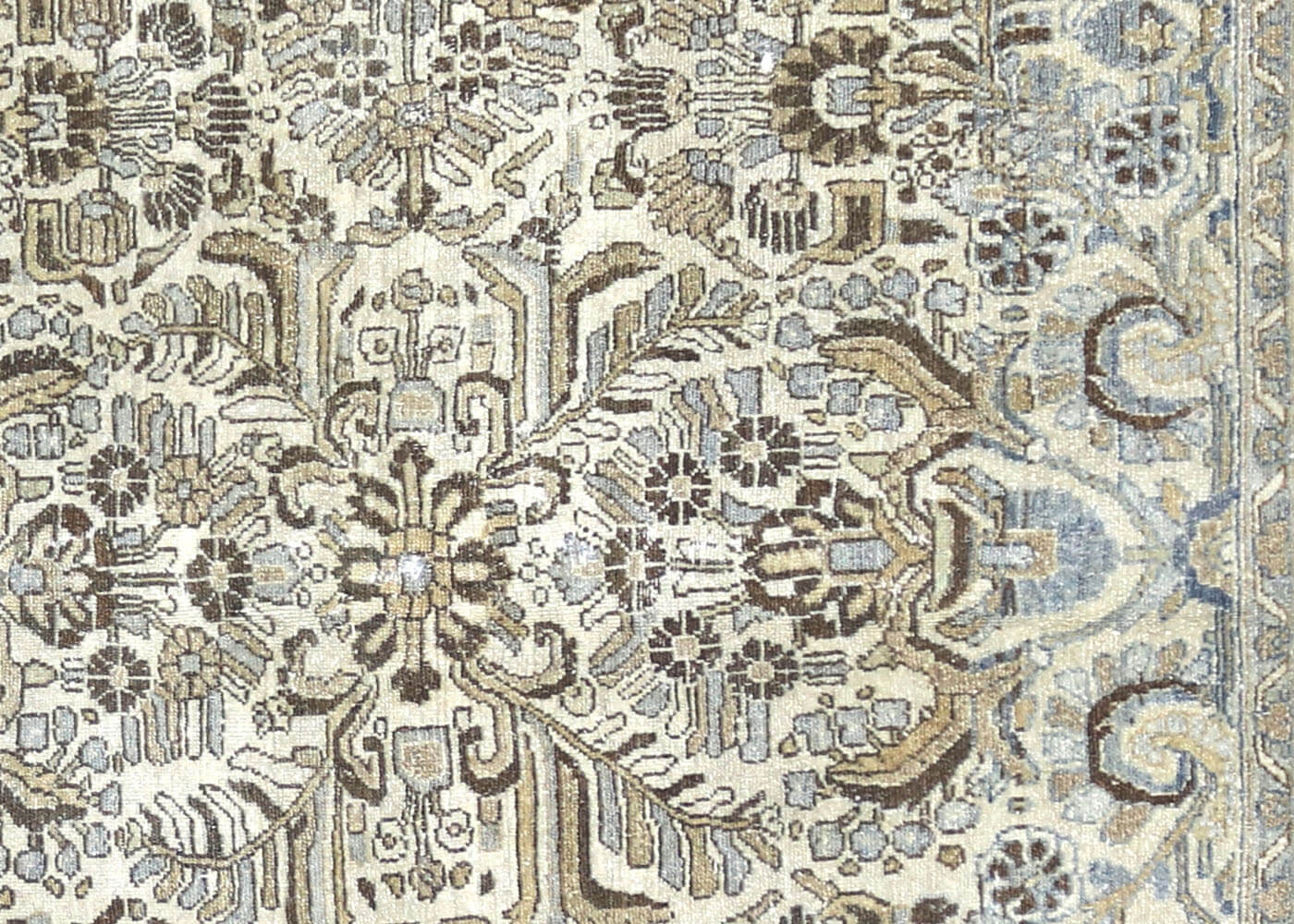 Semi Antique Persian Melayer Rug - 8'7" x 11'3" - 970559