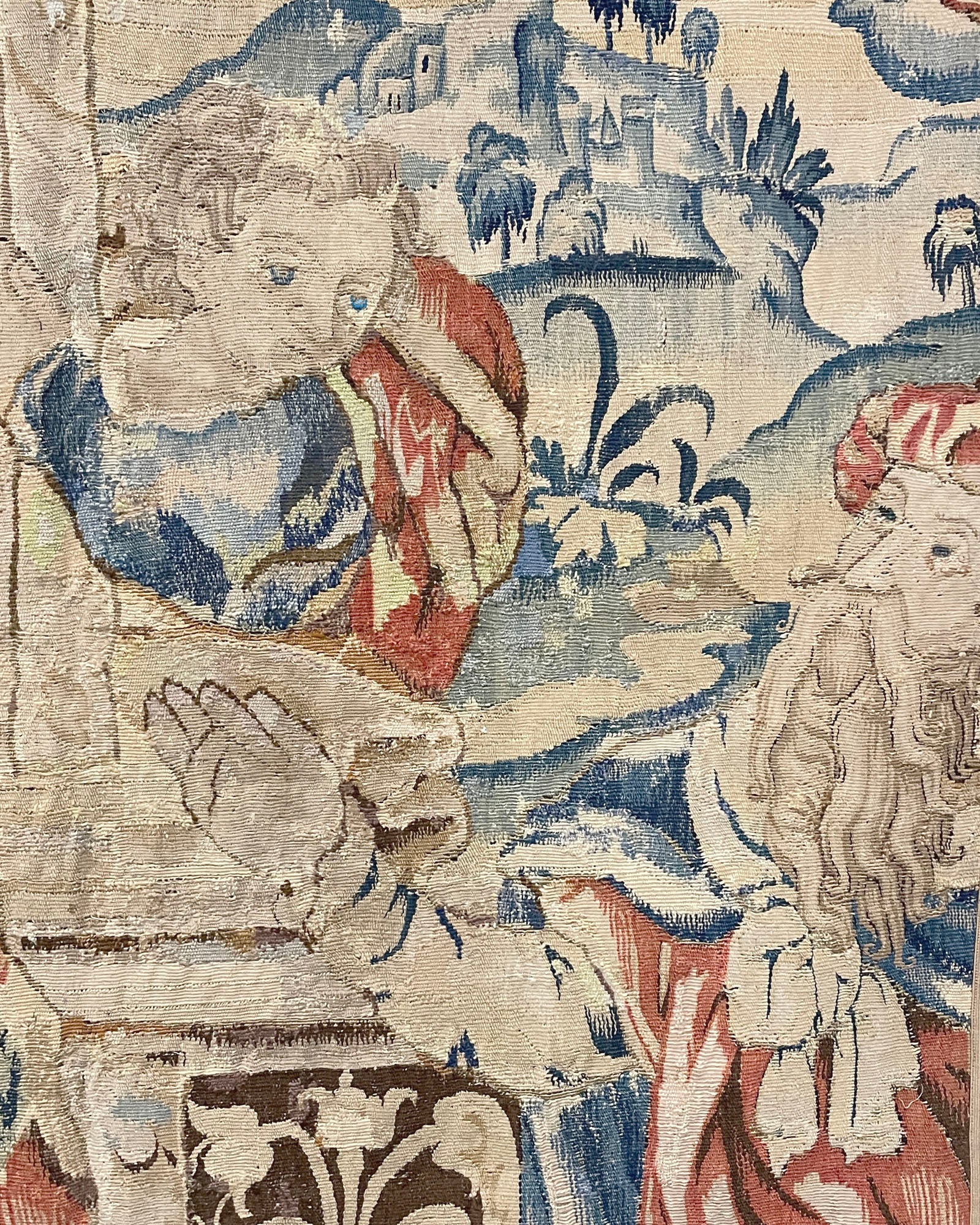 Antique Flemish Tapestry - 4'2" x 4'1"
