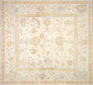 Antique Turkish Oushak Rug - 13' x 14'3" - 991561