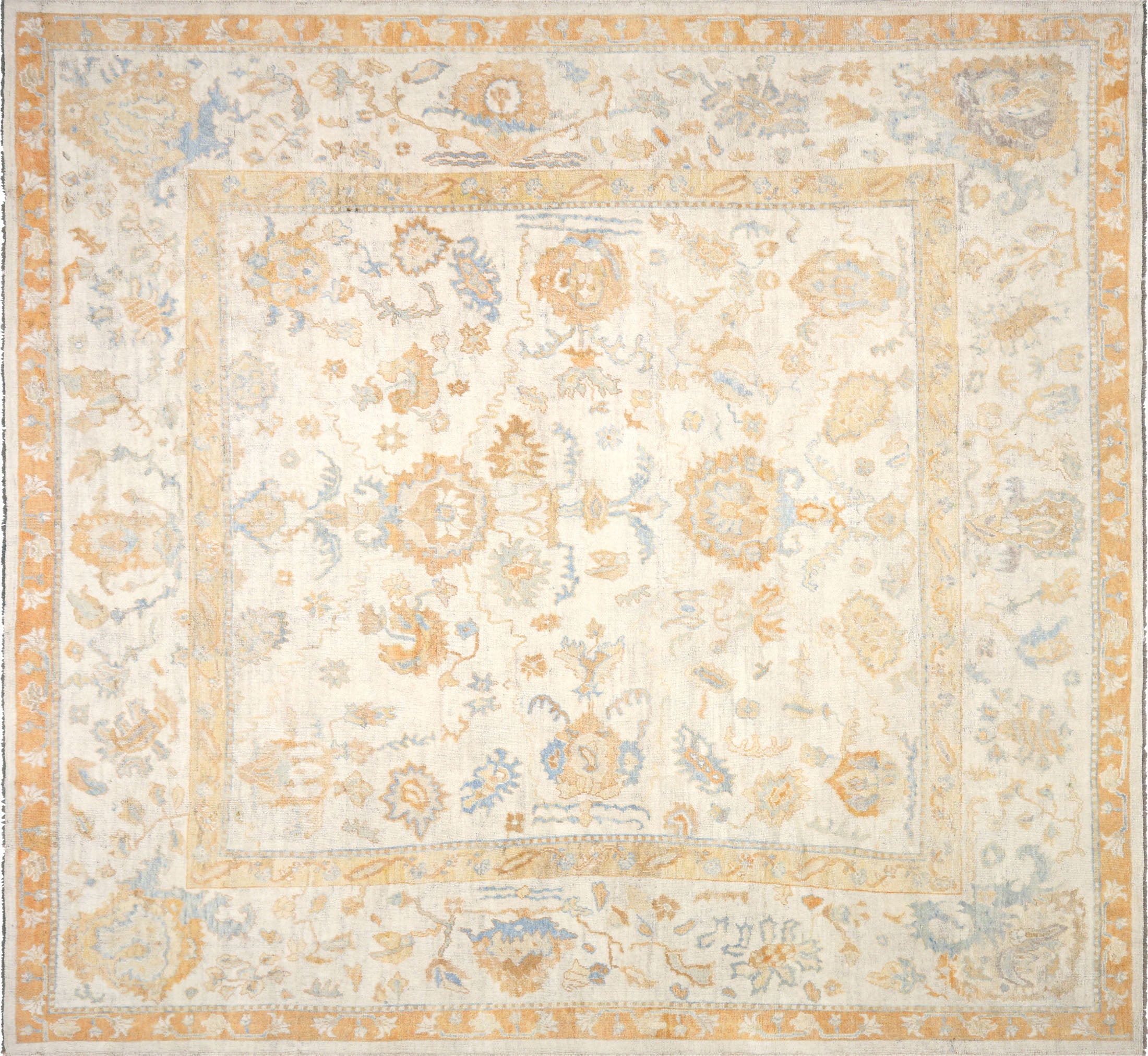 Antique Turkish Oushak Rug - 13' x 14'3" - 991561