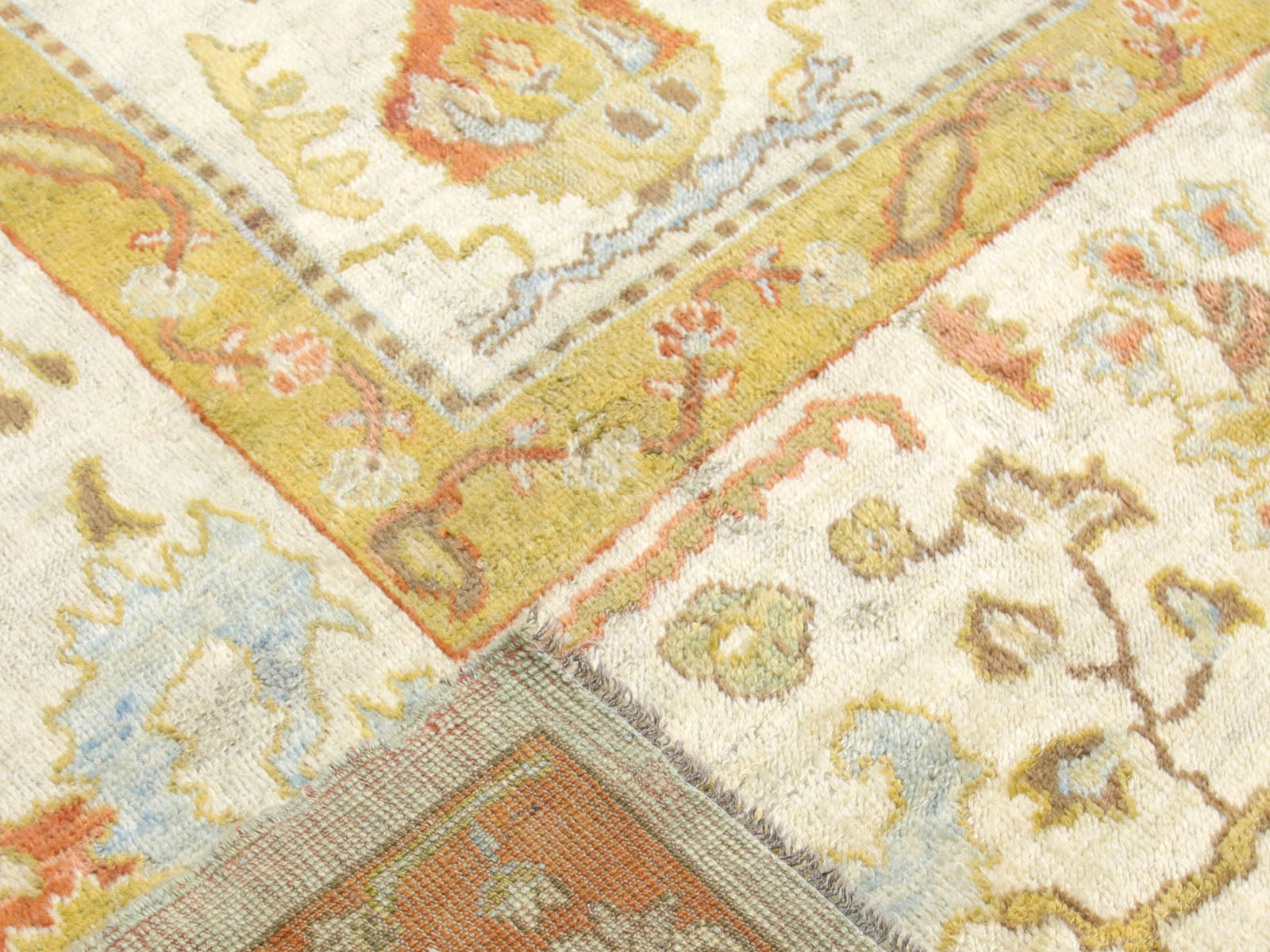 Antique Turkish Oushak Rug - 13' x 14'3"