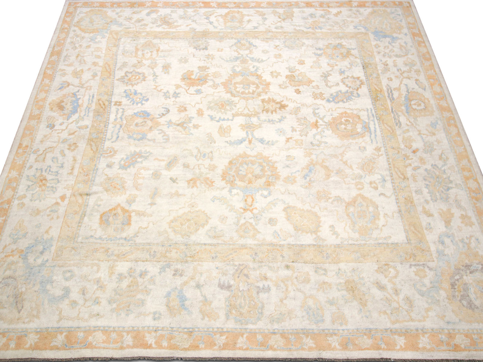 Antique Turkish Oushak Rug - 13' x 14'3" - 991561