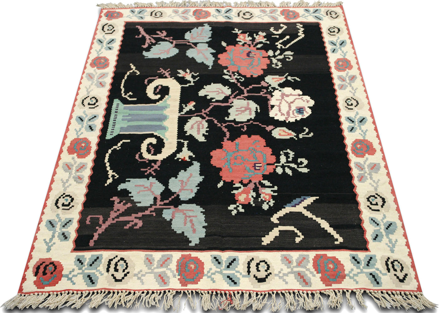 Vintage Turkish Kilim - 5'2" x 6'8" - 991675