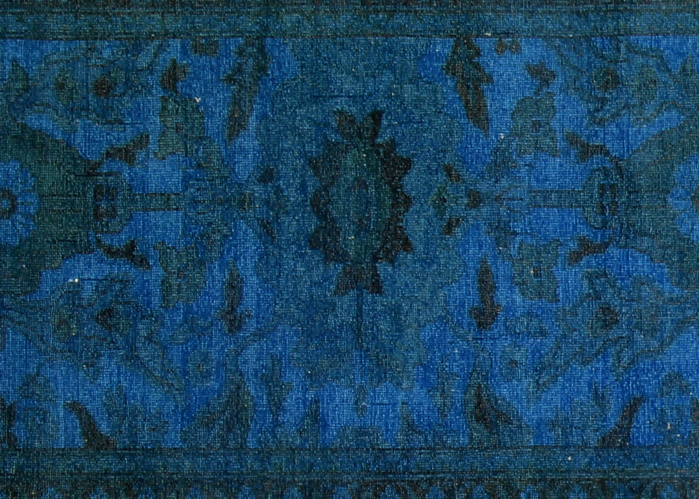 Vintage Egyptian OverDyed Runner - 3'1" x 13'10"