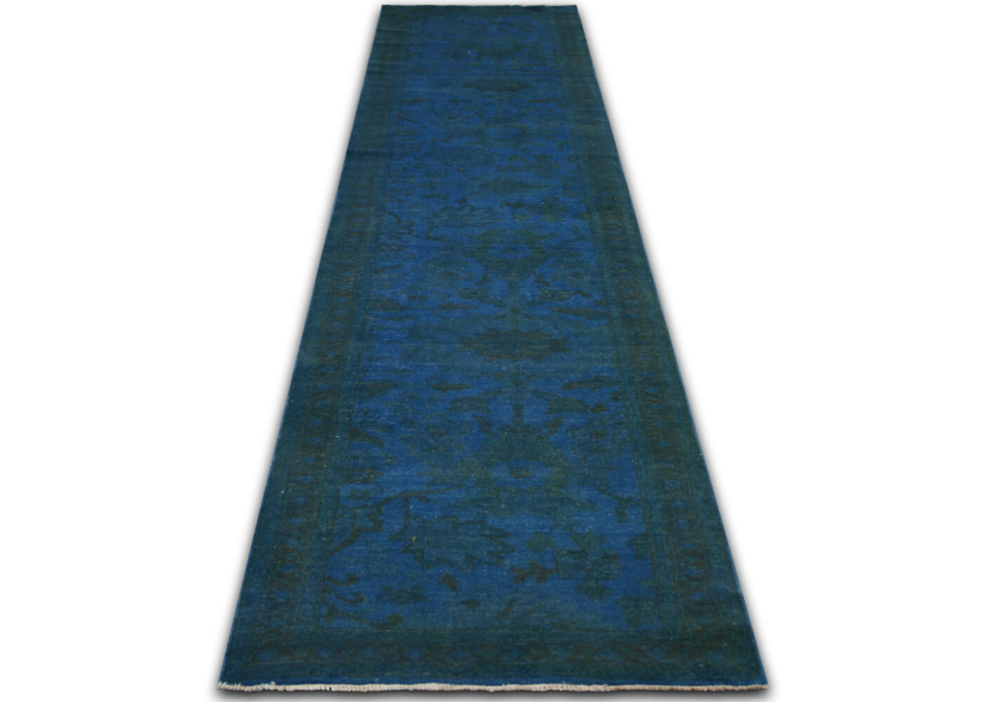 Vintage Egyptian OverDyed Runner - 3'1" x 13'10"