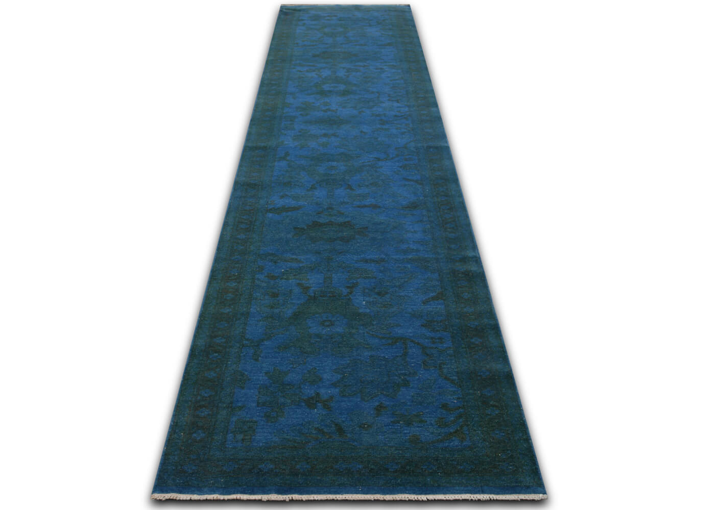 Vintage Egyptian OverDyed Runner - 3'1" x 13'10"