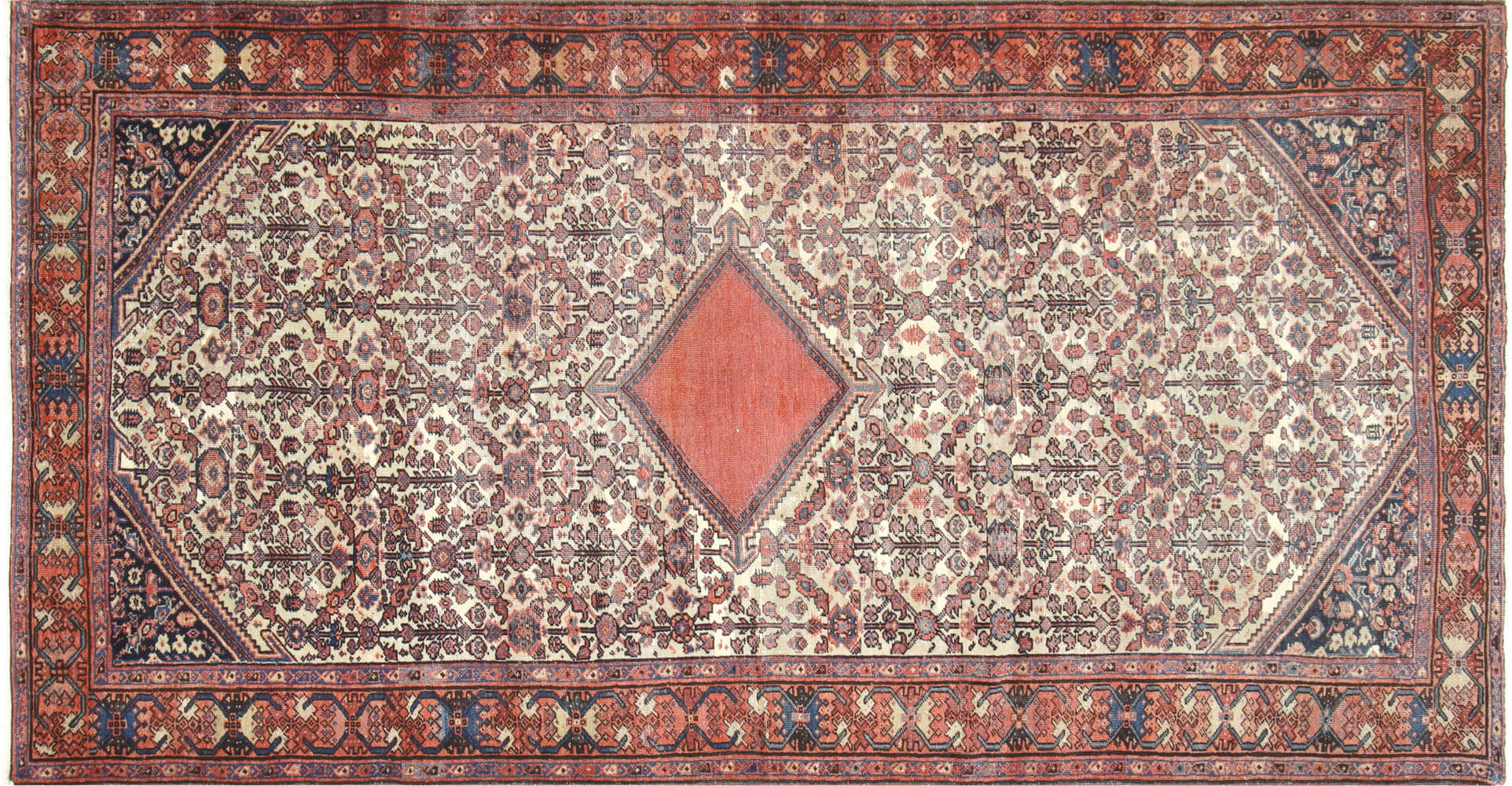 Semi Antique Persian Mahal Rug - 5' x 9'11"