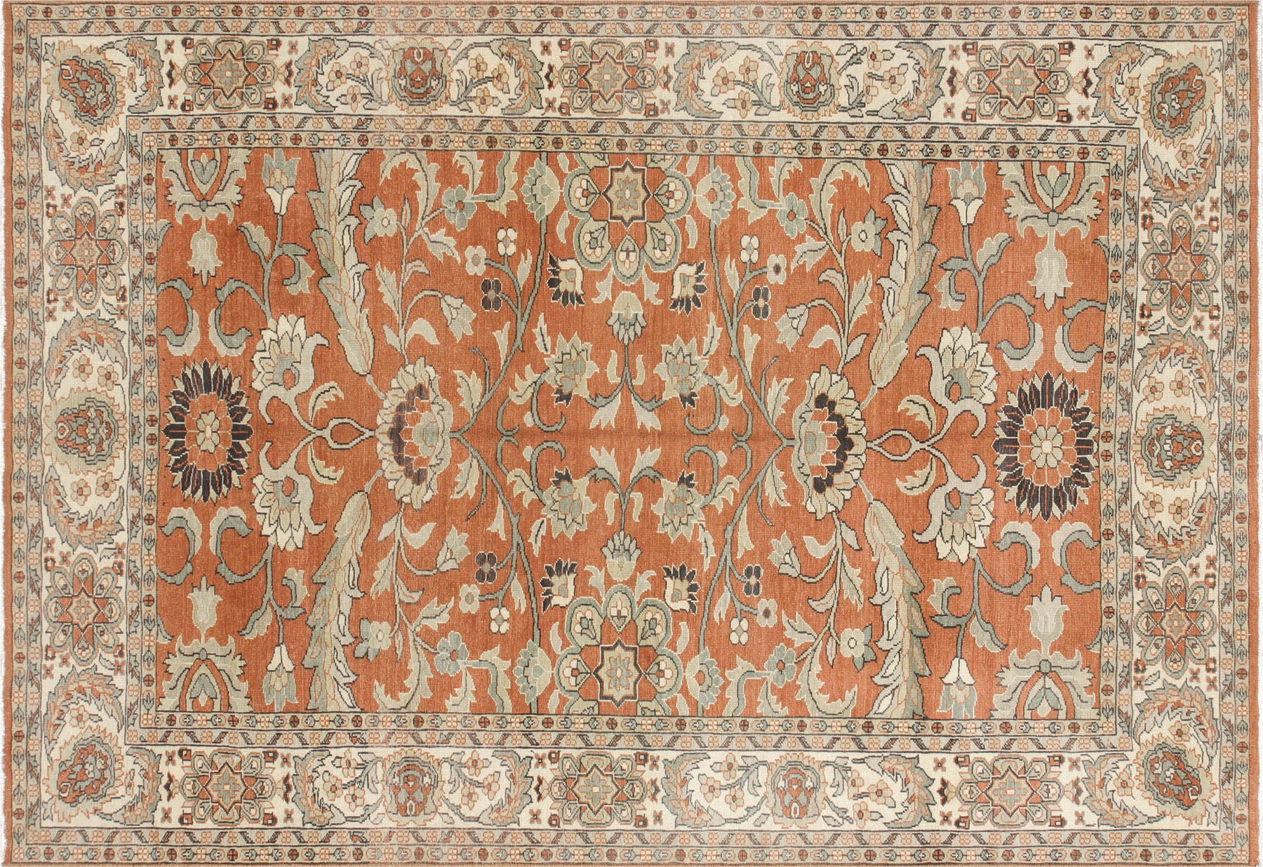 Recently Woven Egyptian Sultanabad Rug - 6'1" x 8'9"