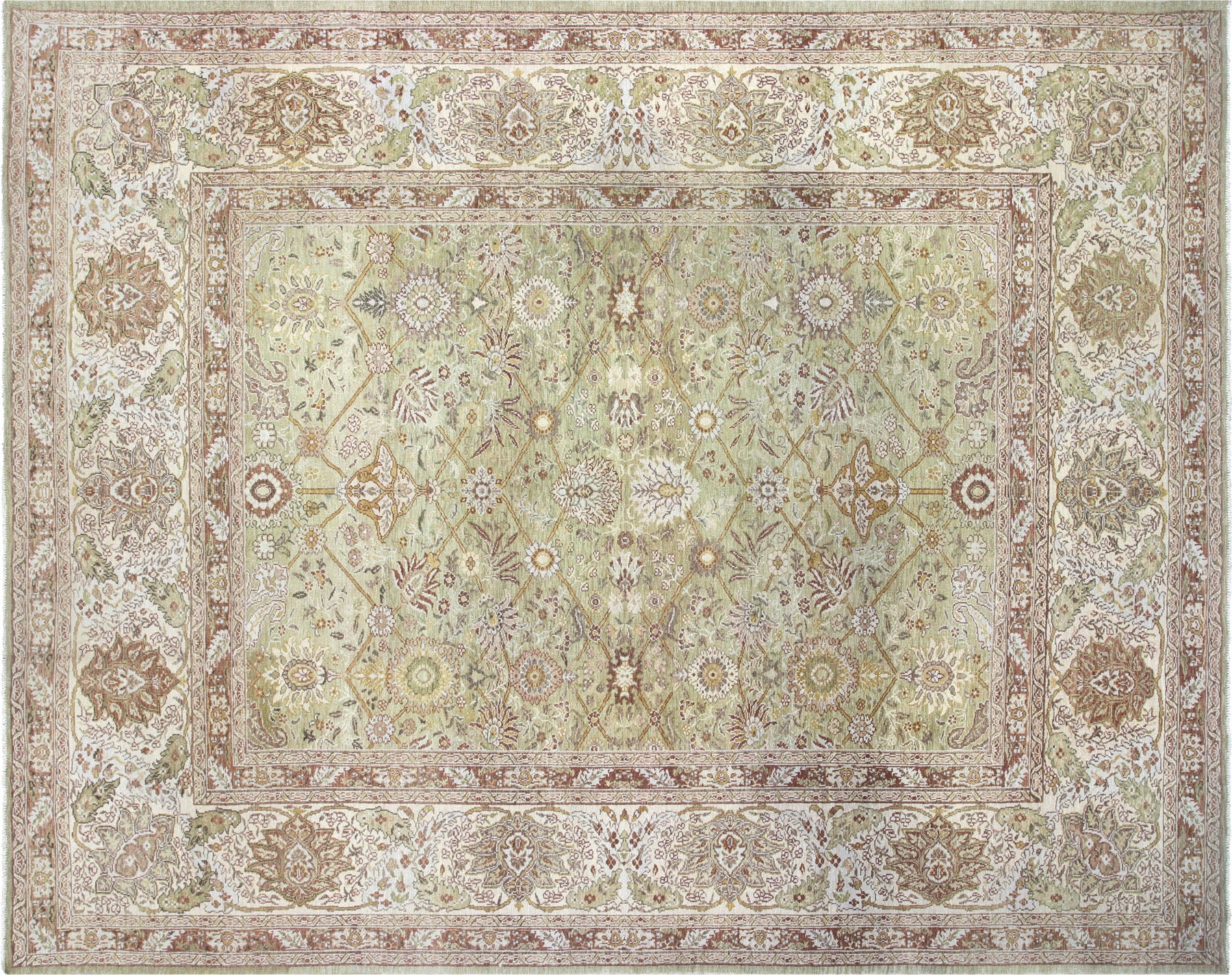 Recently Woven Turkish Oushak Carpet - 9'2" x 11'7"