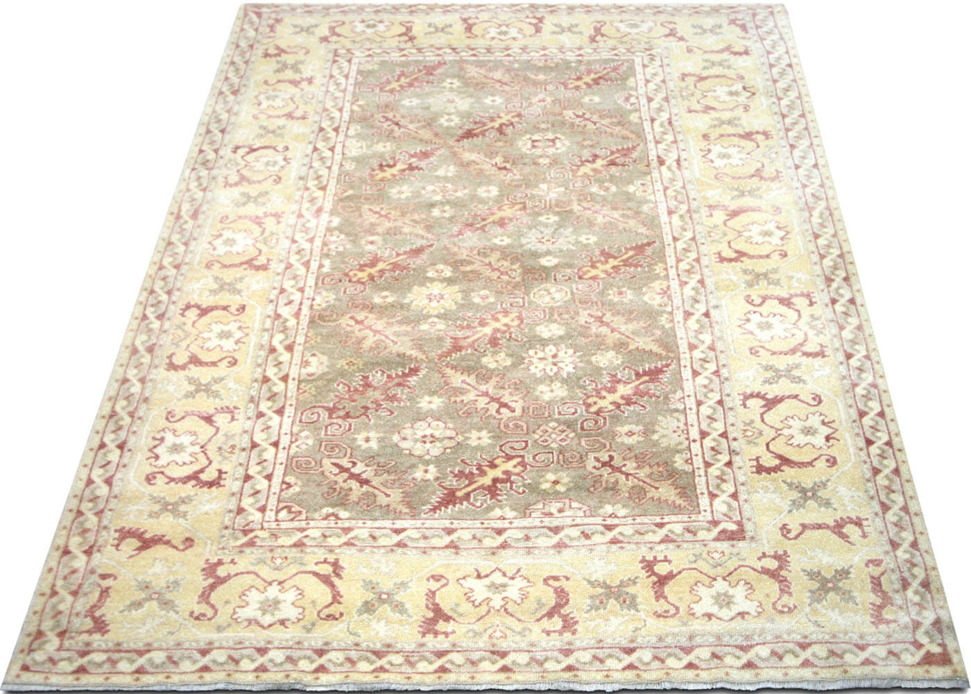 Vintage Turkish Oushak Rug - 5'5" x 7'3"