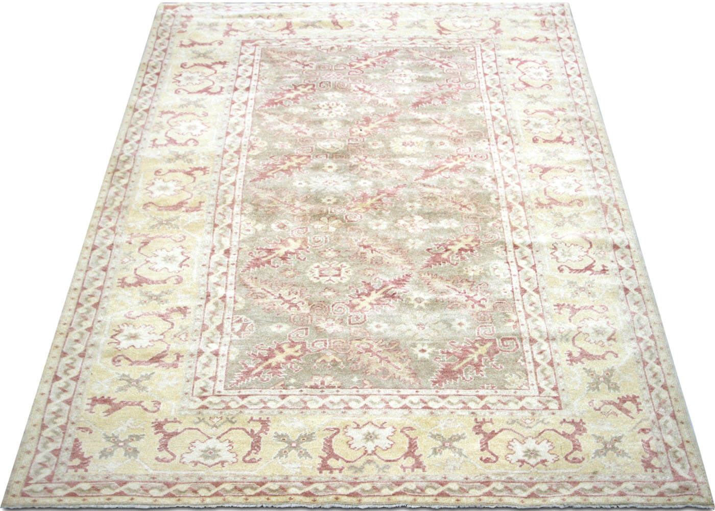 Vintage Turkish Oushak Rug - 5'5" x 7'3"