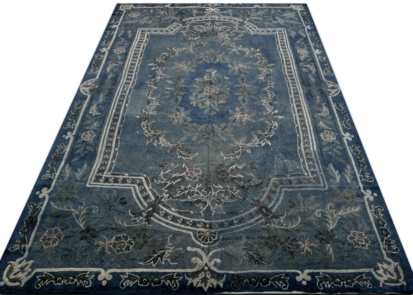 Vintage OverDyed Hook Rug - 11'6" x 17'8"