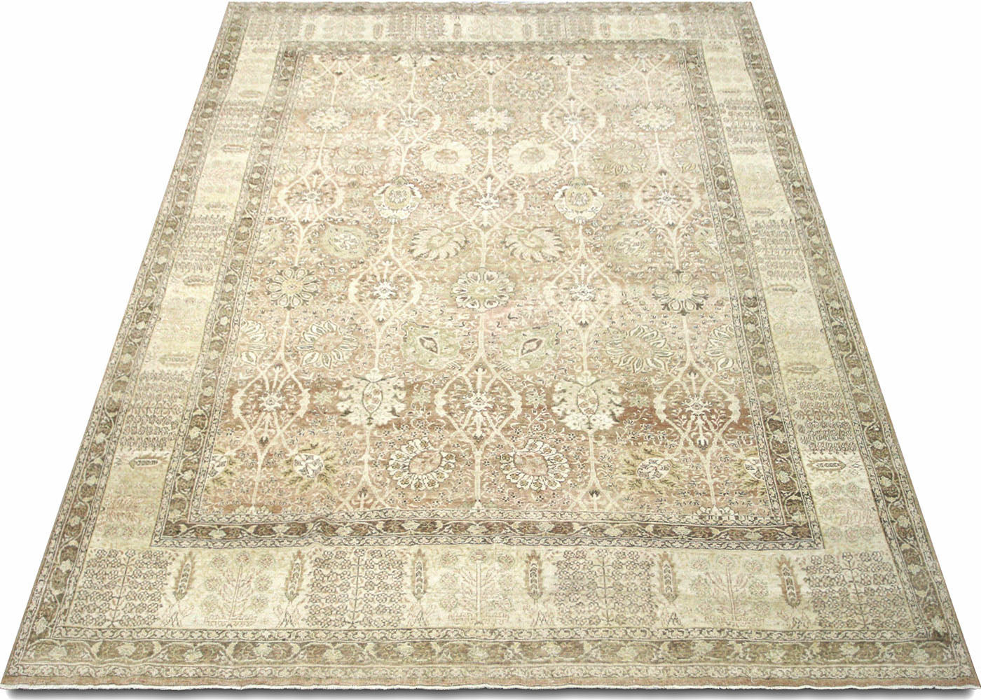 Vintage Turkish Oushak Rug - 8'10" x 12'6"