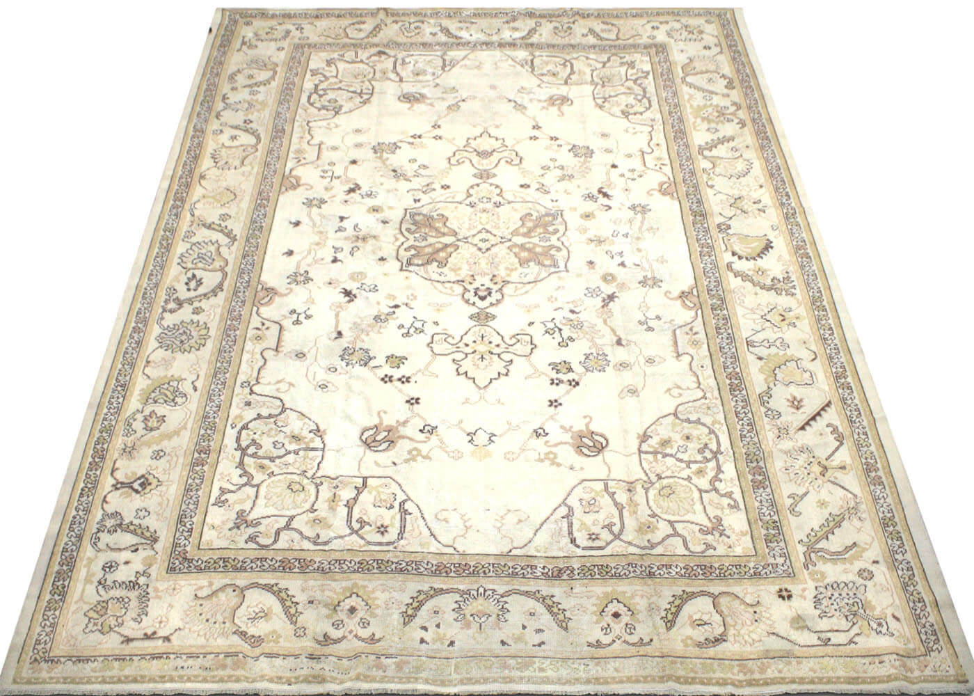 Antique Turkish Oushak Rug - 11'7" x 14'4"