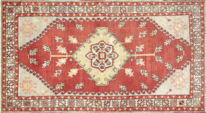 Vintage Turkish Oushak Rug - 5'3" x 9'7" - 054136