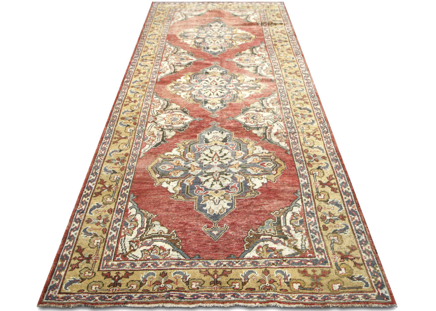 Vintage Turkish Oushak Rug - 4'8" x 11'6"