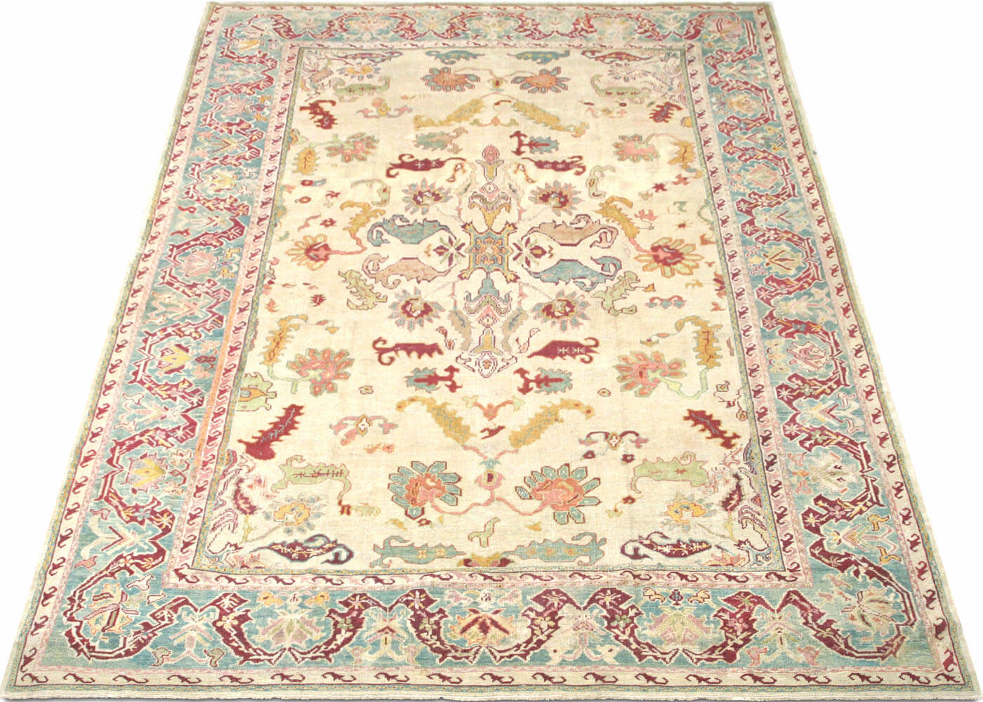 Antique Turkish Oushak Rug - 10'10" x 15'6"